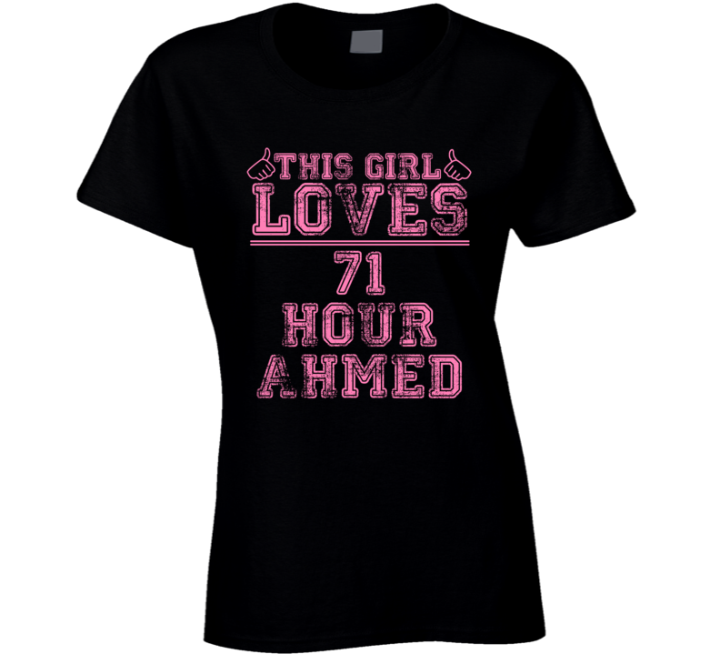 This Girl Loves 71 Hour Ahmed Jingo Favorite Novel Character Book Cool Fan T Shirt