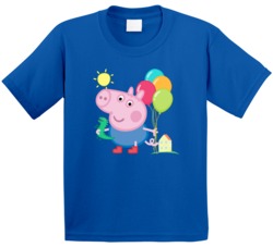 Peppa Pig George With Balloons T Shirt 35807495