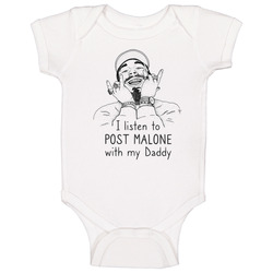 I Listen To Posty With My Daddy Baby One Piece 40356196
