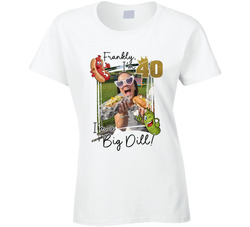 Frankly, I''m 40 Hot Dog Themed Birthday Ladies T Shirt 40356266