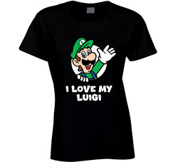 I Love My Luigi Ladies T Shirt 40357135