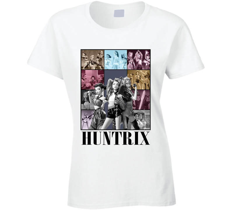 Huntrix Fan Kpop Demon Hunters Idol Group Merch Ladies T Shirt