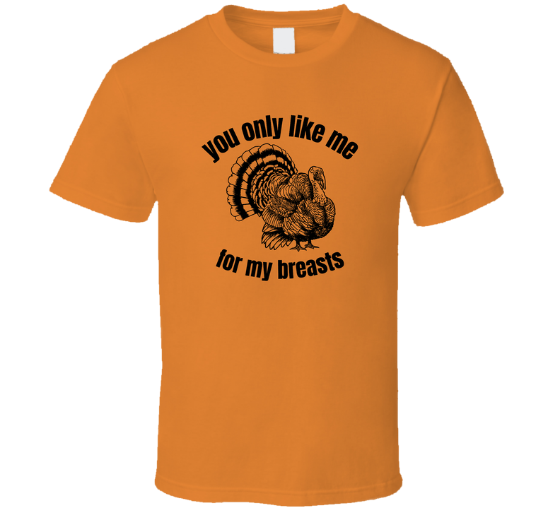You Only Like Me For My Breasts Thanksgiving Funny T Shirt