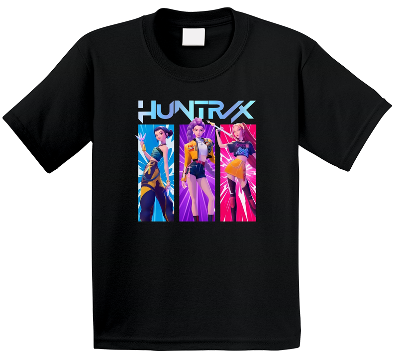 Huntrix - Kpop Demon Hunters Rumi, Mira And Zoey T Shirt Huntrix - Kpop Demon Hunters Rumi, Mira And Zoey T Shirt