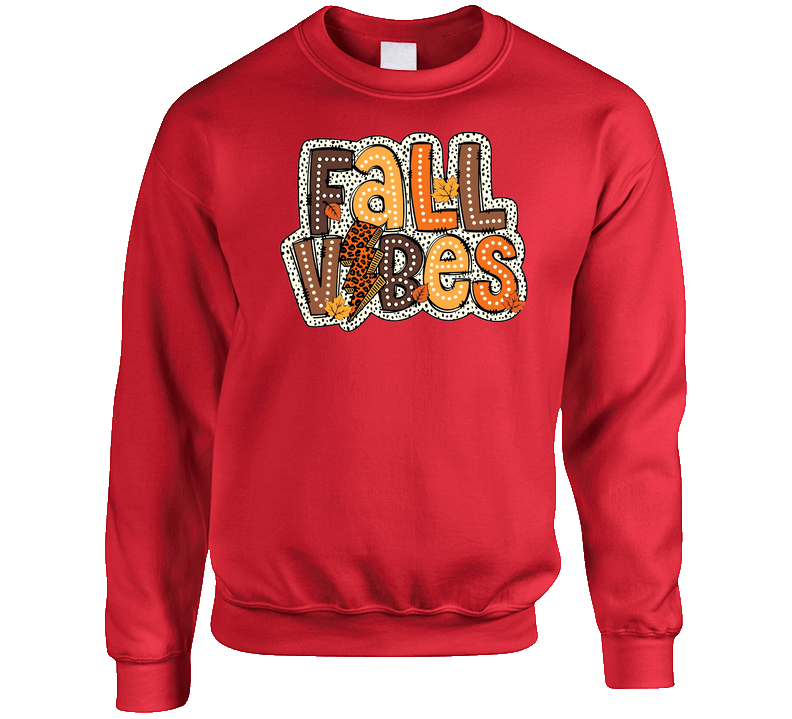 Fall Vibes Autumn Season Crewneck Sweatshirt