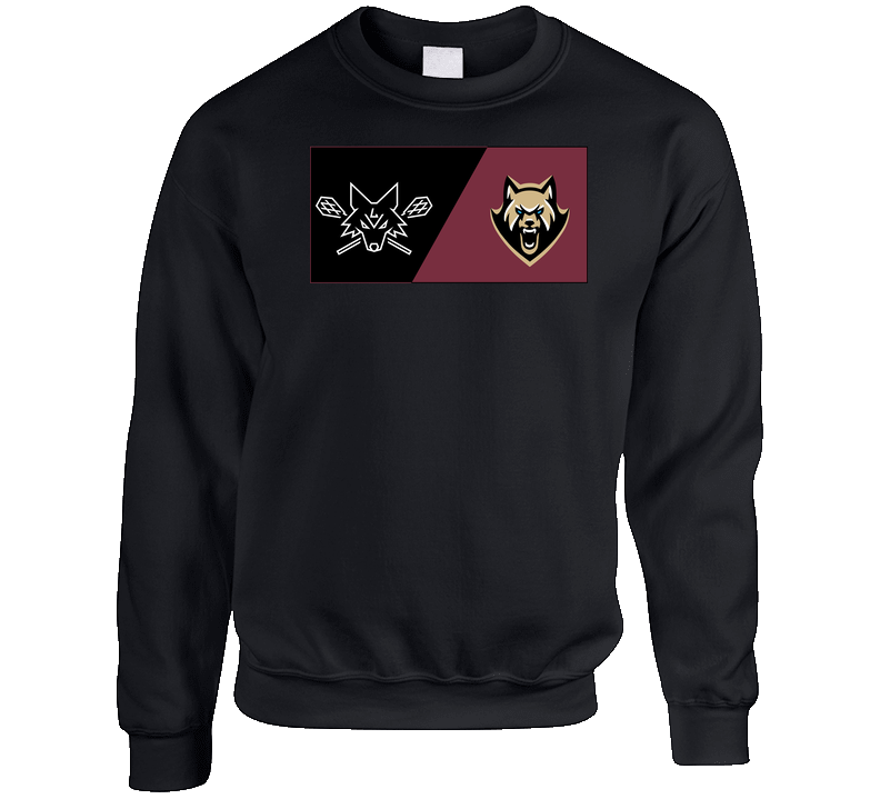 Las Vegas Desert Dogs Vs Oshawa Firewolves Lacrosse (B) Crewneck Sweatshirt