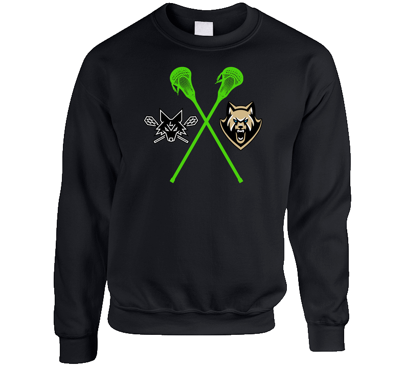 Las Vegas Desert Dogs Vs Oshawa Firewolves Lacrosse (D) Crewneck Sweatshirt