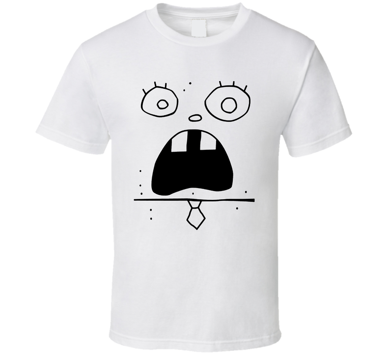 Doodlebob Face Spongebob Squarepants T Shirt
