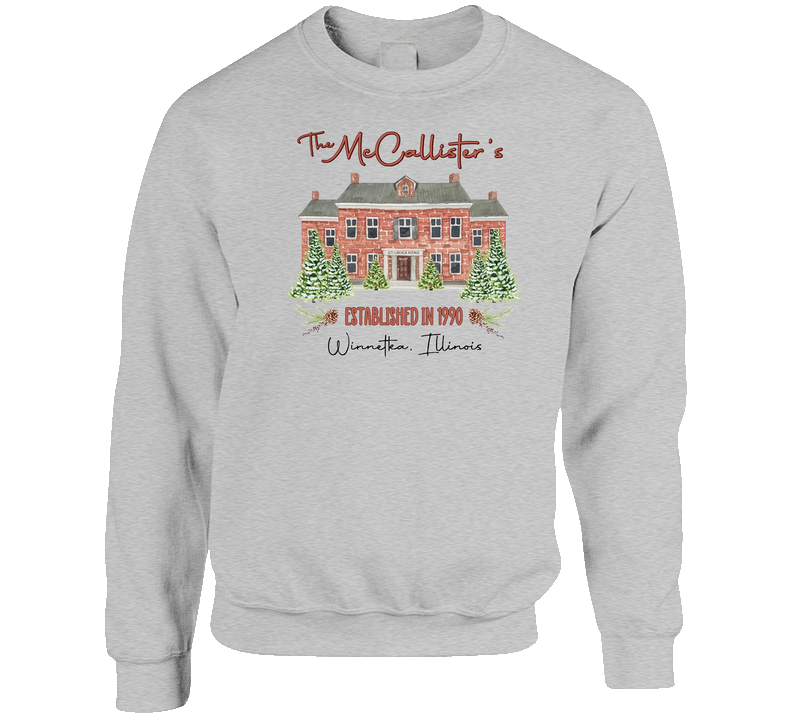 The Mccallister's House Home Alone Movie Crewneck Sweatshirt
