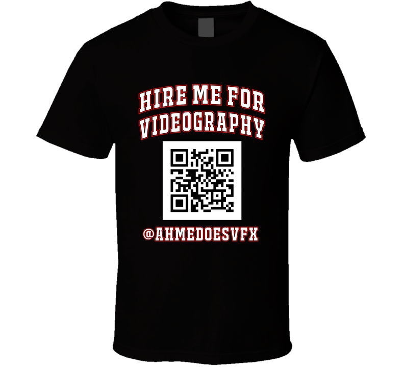 Videography (back Print) T Shirt