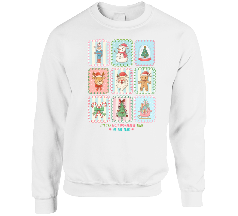 It's The Most Wonderful Time Of The Year Cute Christmas Sweater Crewneck Sweatshirt