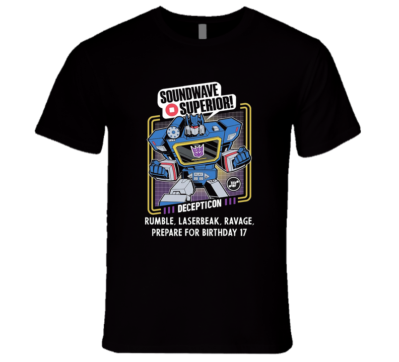 Transformers Decepticon Theme Birthday T Shirt