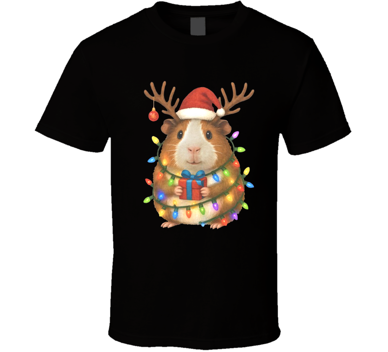 Guinea Pig Christmas Wishes T Shirt