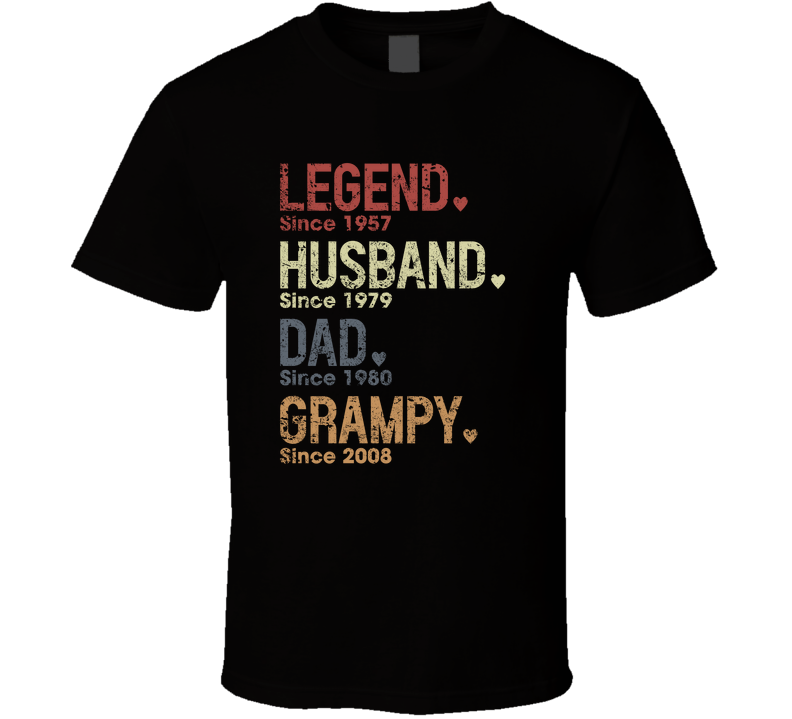 Legend Husband Dad Grampy T Shirt