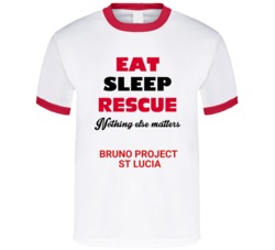 Eat Sleep Rescue Bp St Lucia T Shirt
