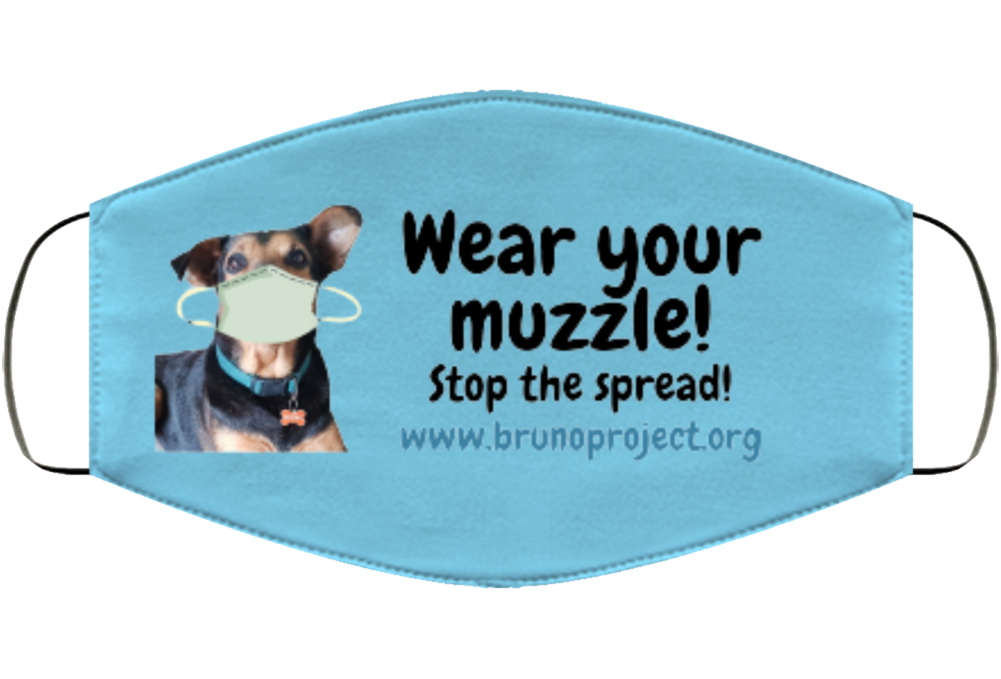 Wear Your Muzzle, W/bruno Face Mask Cover Wear Your Muzzle, W/bruno Face Mask Cover