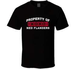 Property Of Ned Flanders Peter Budaj Hockey Sports Nickname T Shirt 18864960