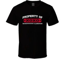 Property Of Daveyyyyyyyy Clarkman David Clarkson Hockey Sports Nickname T Shirt 18865204