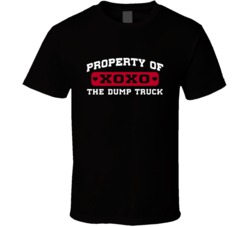 Property Of Dump Truck Najeh Davenport Love Football Player Nickname T Shirt 18993598
