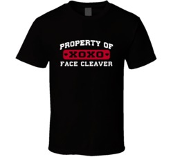 Property Of Face Cleaver Leonard Weaver Love Football Player Nickname T Shirt 18993620