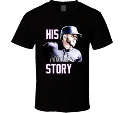 Trevor Story Colorado Baseball History Fan Tshirt 21088831