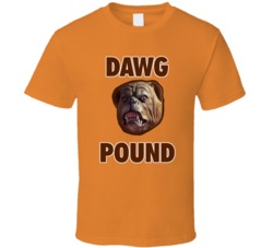 Cleveland Football Dawg Pound Brown Fan Tshirt 21696630