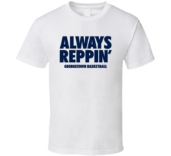 Georgetown College Basketball Always Reppin Bench White Tshirt 21723997