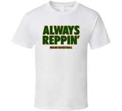 Miami College Basketball Always Reppin Bench White Tshirt 21745680