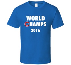Chicago Cubs Inspired World Champs 2016 Fan Tshirt 25366554