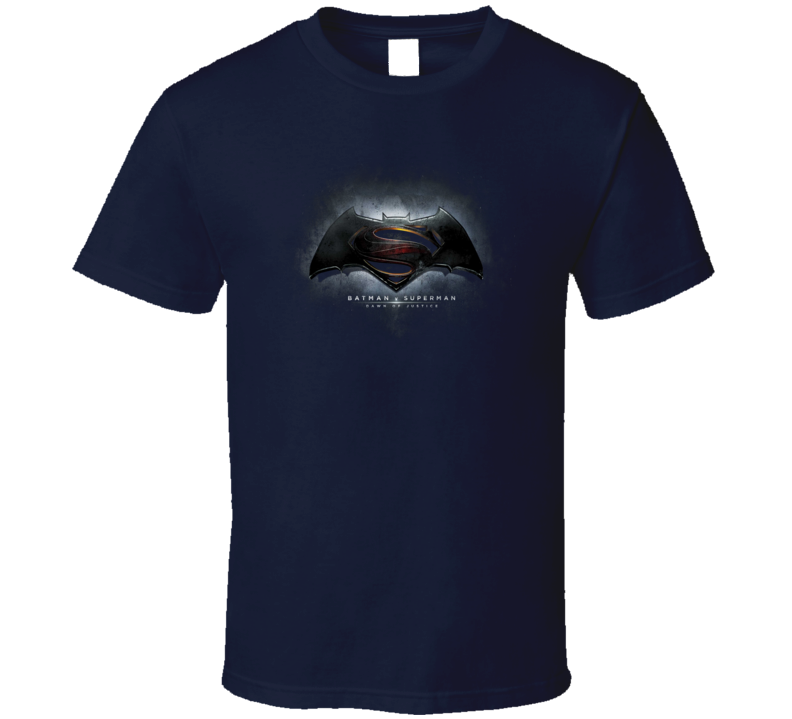 Batman V Superman Dawn of Justice Movie Trailer Logo Poster T Shirt