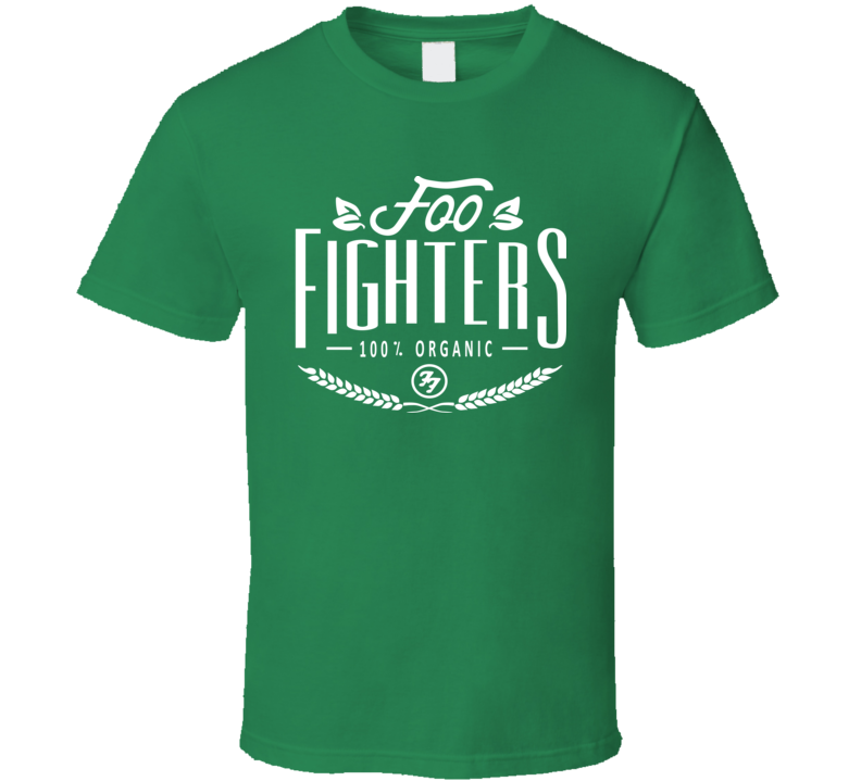 Foo Fighters Band Fan Classic 100% Organic Summer Festival T Shirt