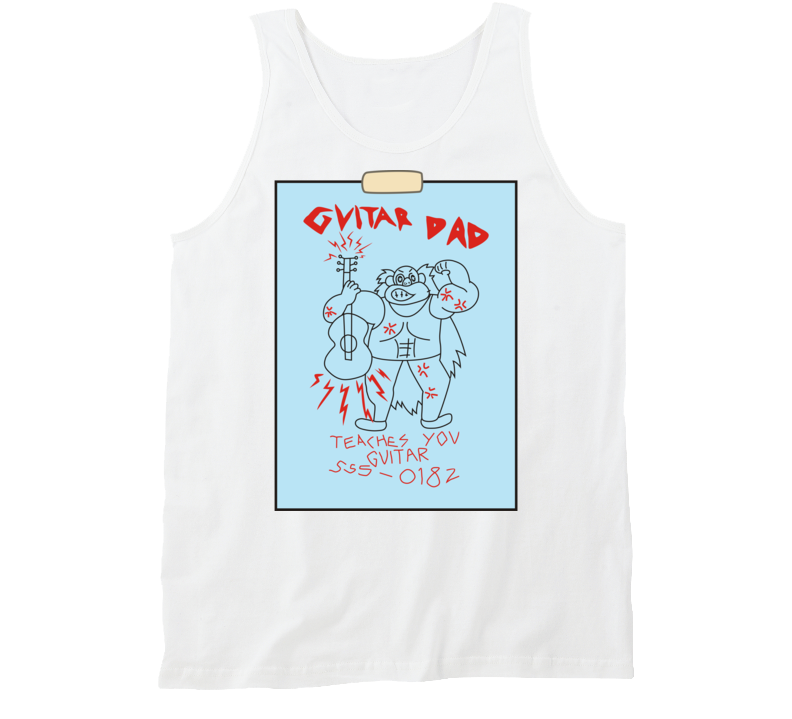 Guitar Dad Teaches Buck Dewey Steven Universe Cartoon Funny T Shirt