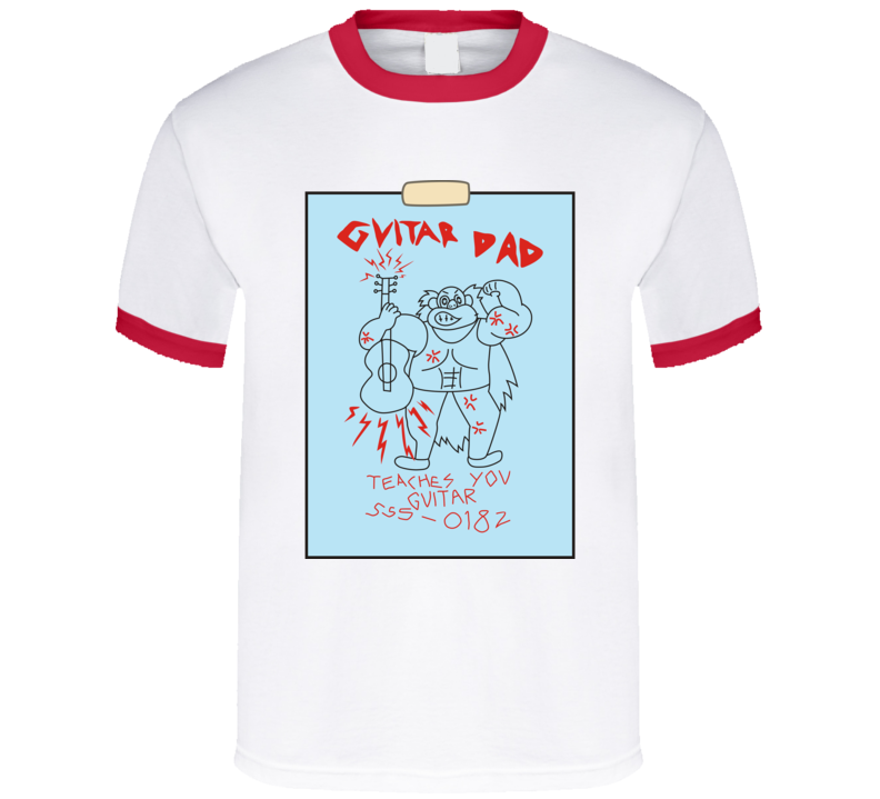 Guitar Dad Teaches Buck Dewey Steven Universe Cartoon Funny T Shirt