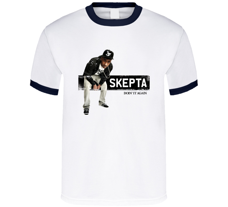 Skepta Doin It Again UK MC Hip Hop Music Album Cover Worn Look TShirt