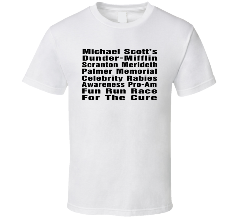The Office Run Race Cool T Shirt Worn On Show Character Michael Scotts The Office Run Race Cool T Shirt Worn On Show Character Michael Scotts