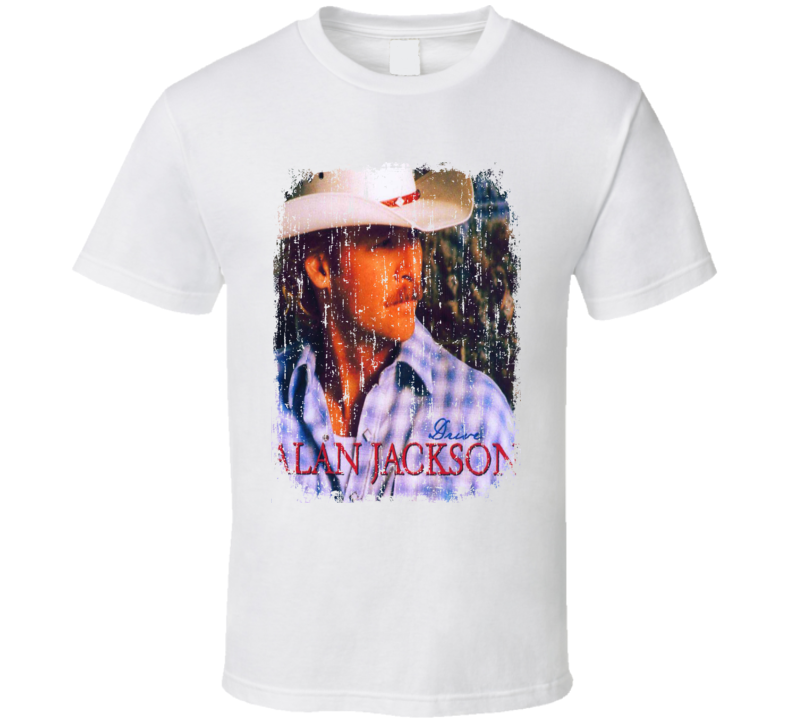 Alan Jackson Drive 2002 Great Country Album Worn Look Cover T Shirt Alan Jackson Drive 2002 Great Country Album Worn Look Cover T Shirt