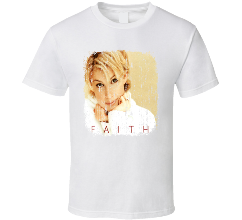 Faith Hill Faith 1998 Great Country Album Worn Look Cover T Shirt Faith Hill Faith 1998 Great Country Album Worn Look Cover T Shirt