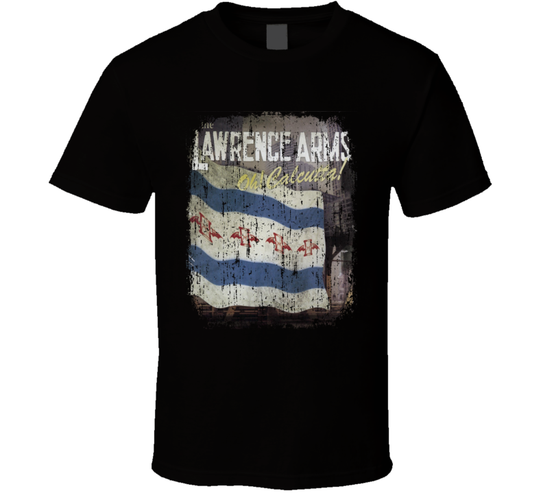 The Lawrence Arms Oh Calcutta 2006 Punk Album Worn Look Cover T Shirt The Lawrence Arms Oh Calcutta 2006 Punk Album Worn Look Cover T Shirt