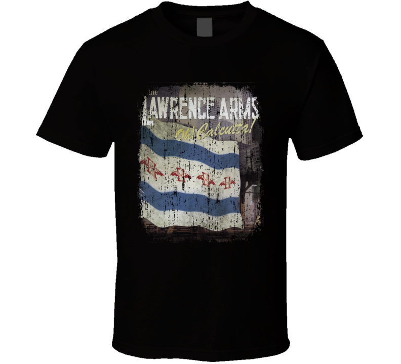 The Lawrence Arms Oh Calcutta 2006 Punk Album Worn Look Cover T Shirt