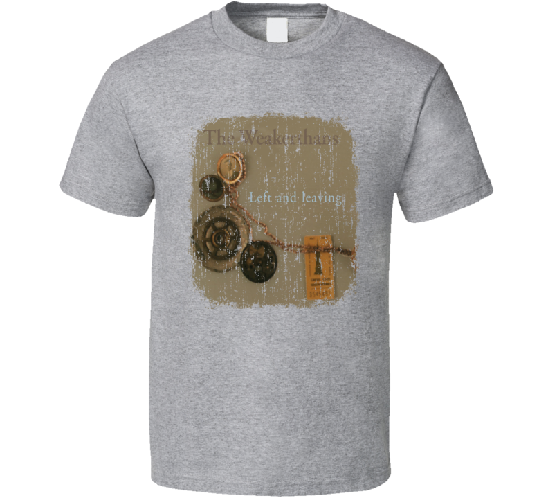 Weakerthans Left and Leaving 2000 Punk Album Worn Look Cover T Shirt Weakerthans Left and Leaving 2000 Punk Album Worn Look Cover T Shirt