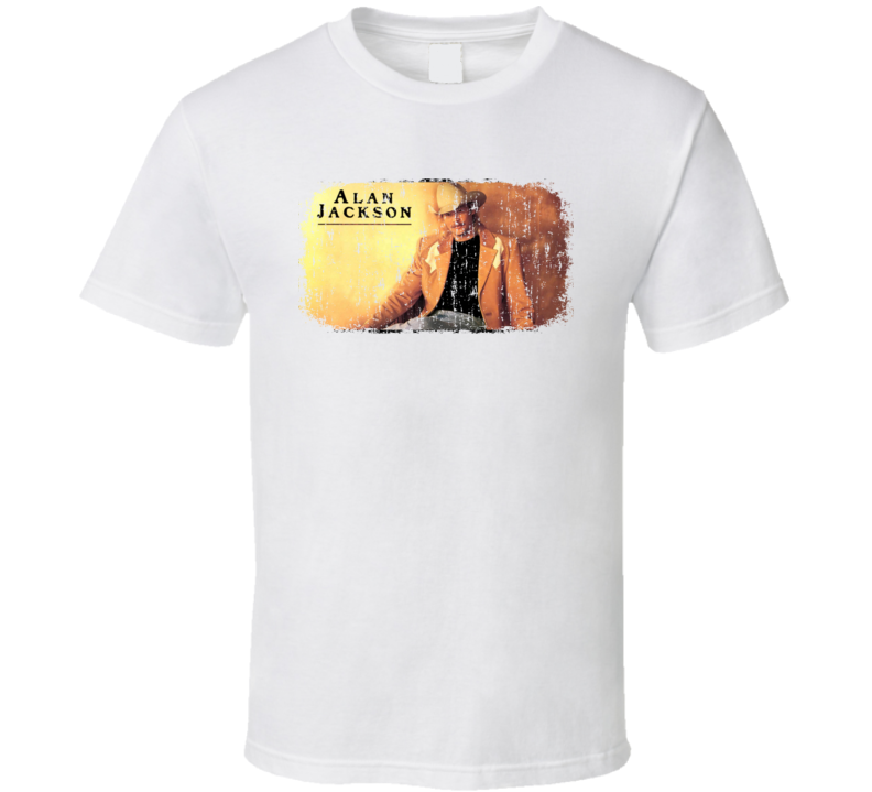 Alan Jackson Great Country Music Cool Artist Worn Look T Shirt Alan Jackson Great Country Music Cool Artist Worn Look T Shirt