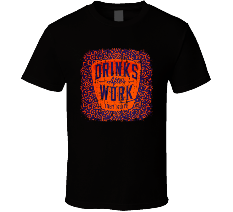 Toby Keith Country Music Drinks After Work Worn Look T Shirt Toby Keith Country Music Drinks After Work Worn Look T Shirt