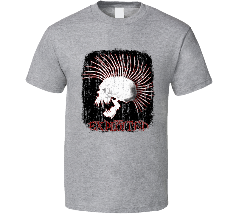 The Exploited Punk Rock Band Cool Worn Look Music T Shirt The Exploited Punk Rock Band Cool Worn Look Music T Shirt