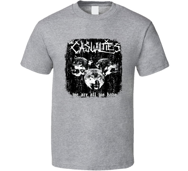 The Casualties Punk Rock Band Cool Worn Look Music T Shirt The Casualties Punk Rock Band Cool Worn Look Music T Shirt