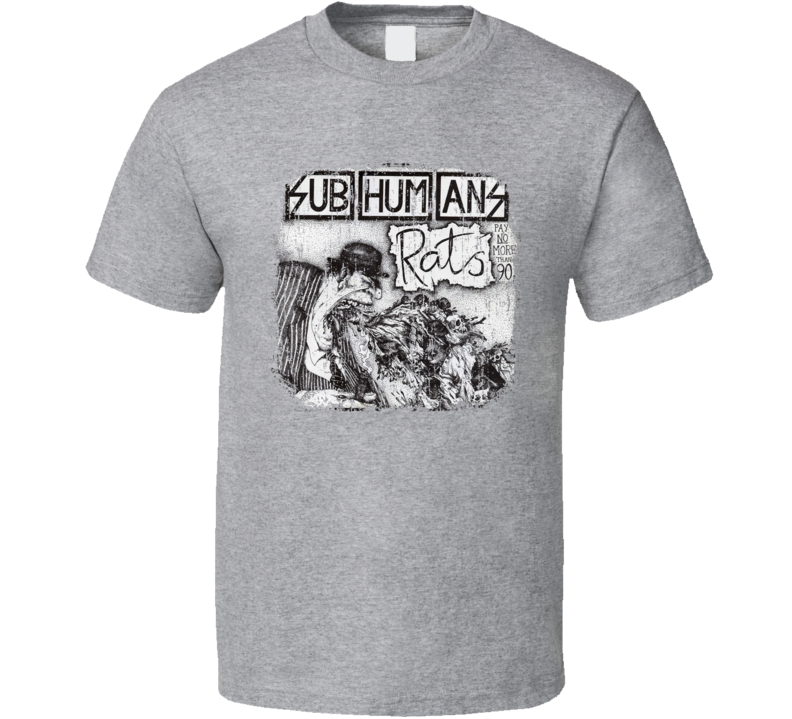 Subhumans Punk Rock Band Cool Worn Look Music T Shirt Subhumans Punk Rock Band Cool Worn Look Music T Shirt