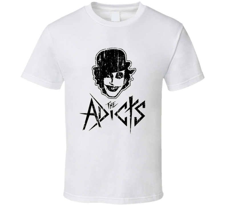 The Adicts Punk Rock Band Cool Worn Look Music T Shirt The Adicts Punk Rock Band Cool Worn Look Music T Shirt