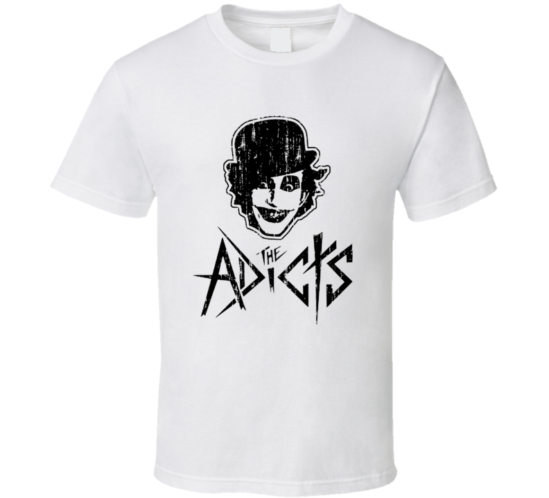 The Adicts Punk Rock Band Cool Worn Look Music T Shirt