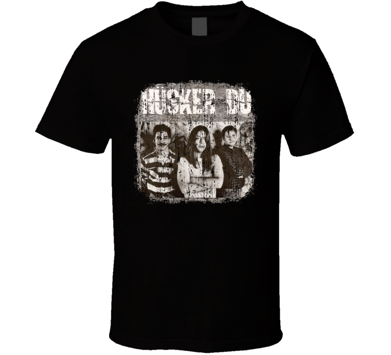 Husker DU Punk Rock Band Cool Logo Worn Look Music T Shirt Husker DU Punk Rock Band Cool Logo Worn Look Music T Shirt