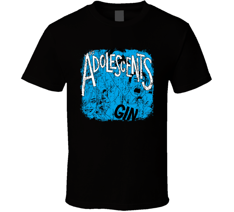 Adolescents Punk Rock Band Cool Worn Look Music T Shirt Adolescents Punk Rock Band Cool Worn Look Music T Shirt