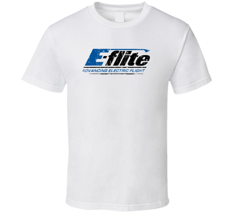E-Flite RC Aircraft Cool Geek Worn Look T Shirt E-Flite RC Aircraft Cool Geek Worn Look T Shirt